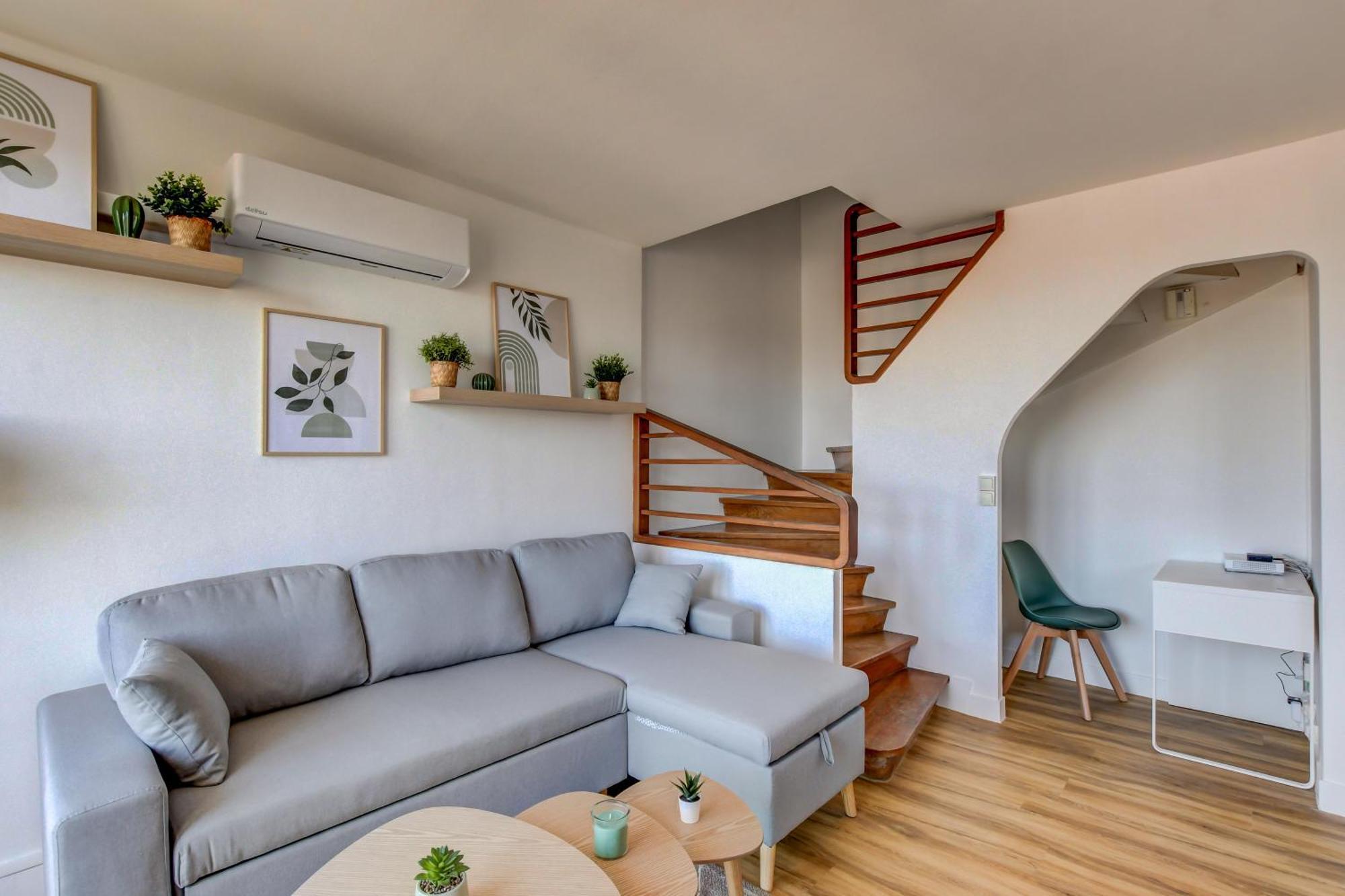 טולוז Sunset Duplex - Grand-Rond, Jardin Des Plantes, Centre-Ville, 2 Bdrs 60M2, Ac, Free Public Car Park 200M Away, Netflix - T3 60M2 Avec Clim, Parking Public Gratuit A 200M מראה חיצוני תמונה