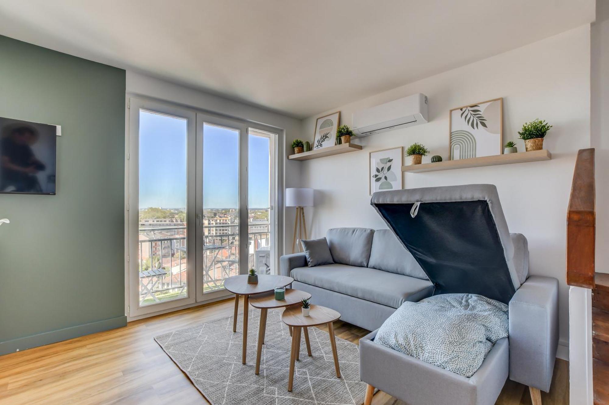 טולוז Sunset Duplex - Grand-Rond, Jardin Des Plantes, Centre-Ville, 2 Bdrs 60M2, Ac, Free Public Car Park 200M Away, Netflix - T3 60M2 Avec Clim, Parking Public Gratuit A 200M מראה חיצוני תמונה