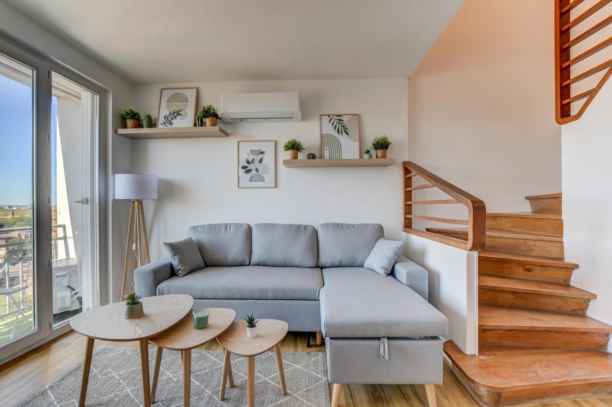 טולוז Sunset Duplex - Grand-Rond, Jardin Des Plantes, Centre-Ville, 2 Bdrs 60M2, Ac, Free Public Car Park 200M Away, Netflix - T3 60M2 Avec Clim, Parking Public Gratuit A 200M מראה חיצוני תמונה